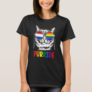 Puride Gay Pride Parade Niederlande Flagge Sonnenb T-Shirt