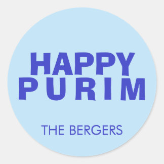 purim6 runder aufkleber