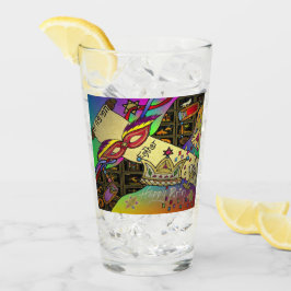 Purim Esther Celebration Dark Art Print Glas