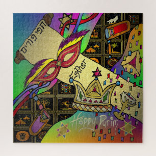 Purim Esther Feier Dark Art Druck