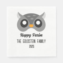 Purim Eule Maskerade Kostüm Serviette