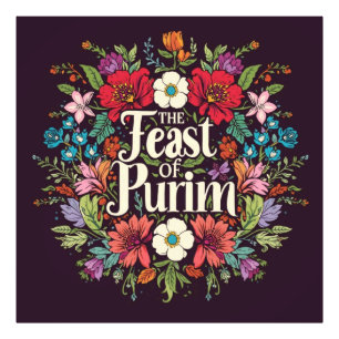 "Purim-Fest" Kunstwand Fotodruck