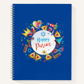 Purim Festival Jewish Holiday Geschenke Hamantasch Notizbuch