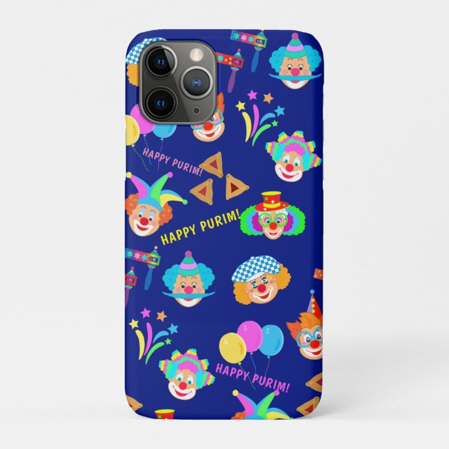 Purim Festival Kinder Party Niedlich Clownsfeier Case-Mate iPhone Hülle (Rückseite)