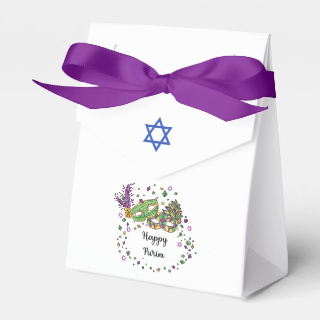Purim Geschenke Gefälligkeitsbox Geschenkschachtel (Vorderseite)