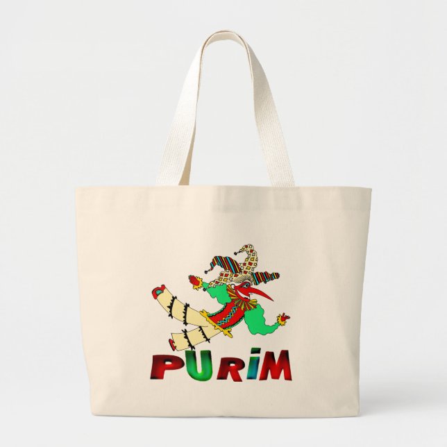 Purim Jumbo Stoffbeutel (Vorne)