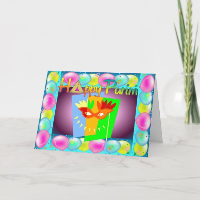 Purim Karte 3 (Vorderseite)