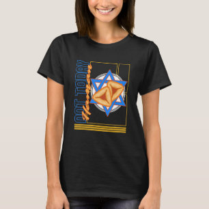 Purim Nein Heute Haman Hamantash Jüdischer Kostüm T-Shirt