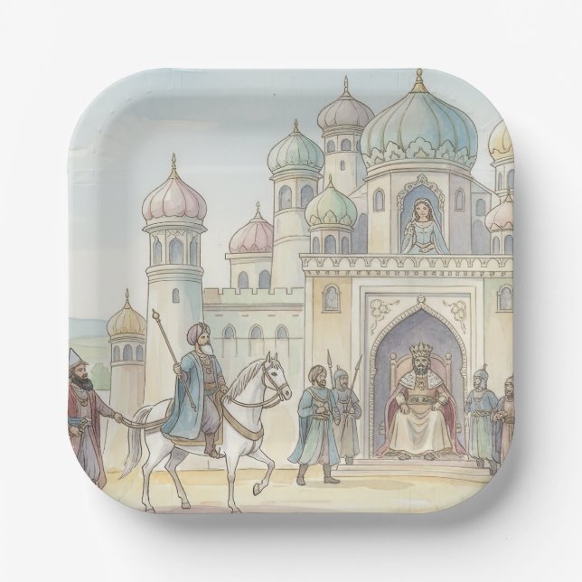 Purim Palace Plates | Festive Party  Pappteller (Vorderseite)