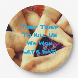 Purim Party Jewish Funny Sprichwort  Pappteller