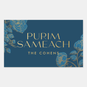 Purim Sameach étiquettes autocollants pour manot d