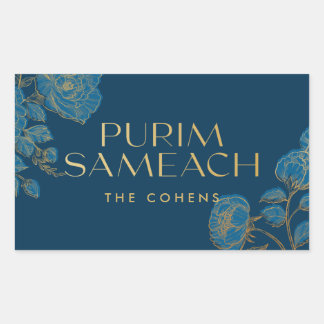 Purim Sameach étiquettes autocollants pour manot d