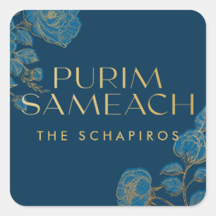 Purim Sameach étiquettes pour manot de brousse