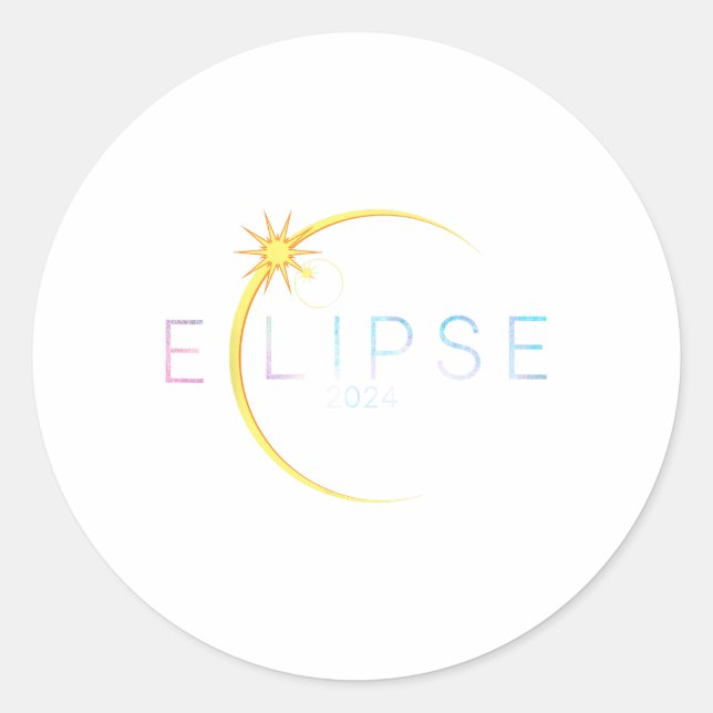 Purkinje Solar Eclipse Runder Aufkleber (Vorderseite)