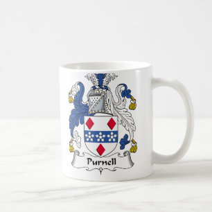 Purnell Familienwappen Kaffeetasse