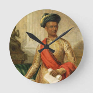 Purniya, Chief Minister of Mysore, c.1801 (oil on Runde Wanduhr