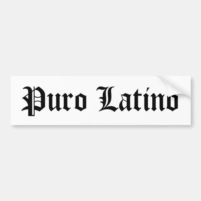 Puro Latino Autoaufkleber (Vorne)