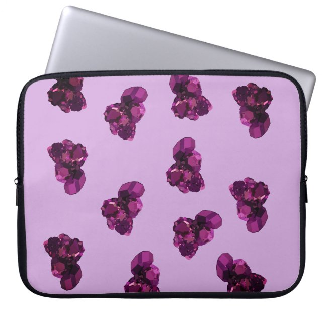 Purp;e Amethysts Neoprenschlauch 15" Laptopschutzhülle (Vorderseite)