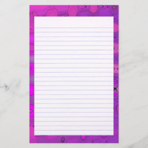 Purpe Töne zeichneten Briefpapier