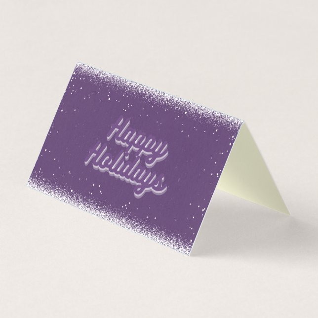 Purple 25 Pack Carte de fin de année (Front)