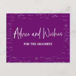 Purple Advice and Wishes for the Graduate Begleitkarte