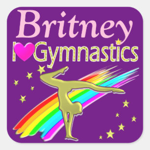 PURPLE AMOUR GYMNASTICS PERSONNALISÉ STICKERS
