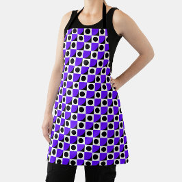 purple and black geometric pattern schürze