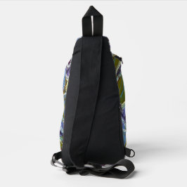 Purple and Blue by Lydia's Art Sangria Crossbody Bag