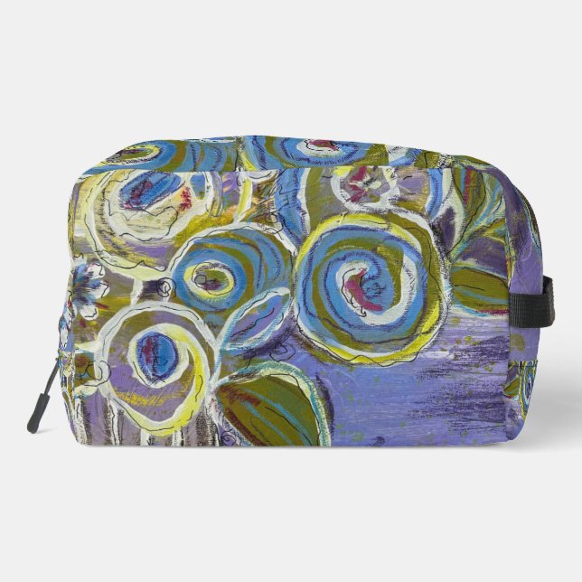 Purple and Blue by Lydia's Art Sangria Waschbeutel (Rückseite)