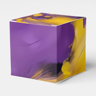 Purple and Gold Abstract Geschenkschachtel