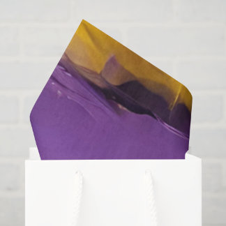 Purple and Gold Abstract Seidenpapier