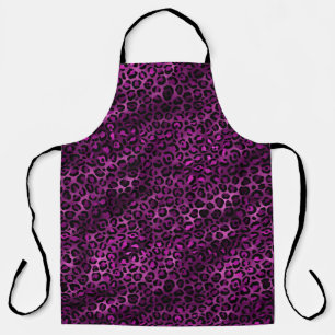 Purple and Gold Leopard Series Design 3 Schürze