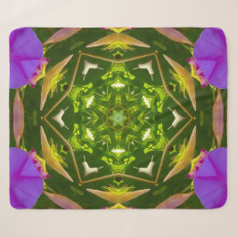 PURPLE AND GREEN ABSTRACT DRAWING. SAMER BRASIL. 4 SHERPADECKE