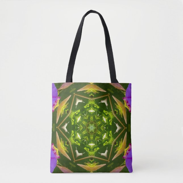 PURPLE AND GREEN ABSTRACT DRAWING. SAMER BRASIL. 4 TASCHE (Vorderseite)