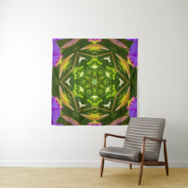 PURPLE AND GREEN ABSTRACT DRAWING. SAMER BRASIL. 4 WANDTEPPICH