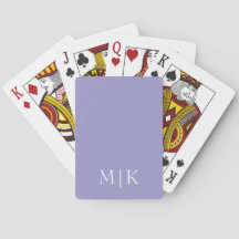Purple and White | Modern Monogram