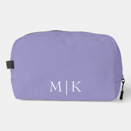 Purple and White | Modern Monogram Waschbeutel