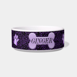Purple Animal Print - Personalized Napf