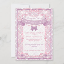 Purple Art Nouveau Princess Birthday