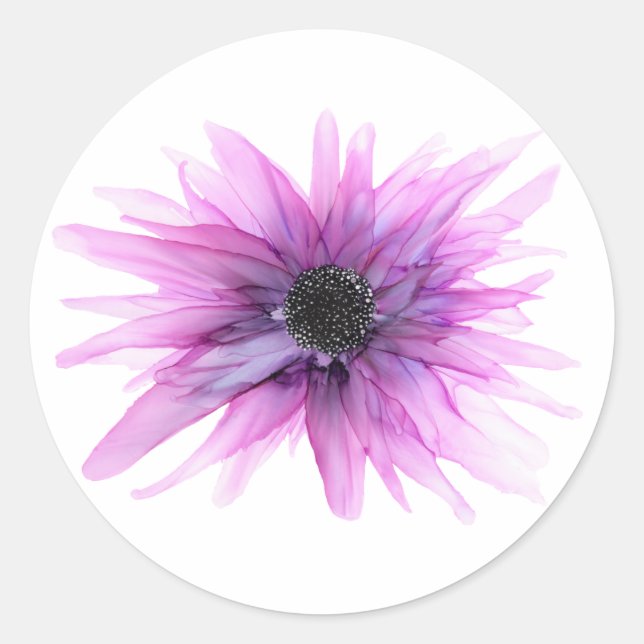 Purple Astor—tous les autocollants en forme— (Devant)