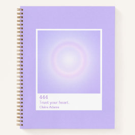 Purple Aura Swatch Angel Number Notebook Notizbuch