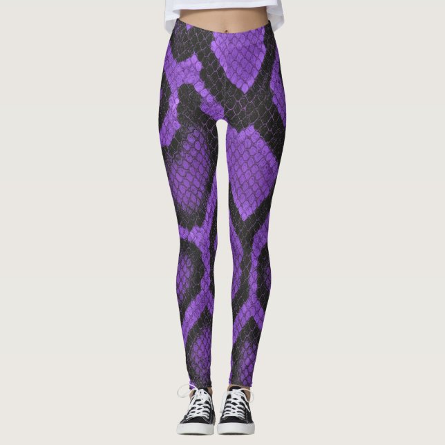 Purple Ball Python Leggings style 2 (Vorderseite)