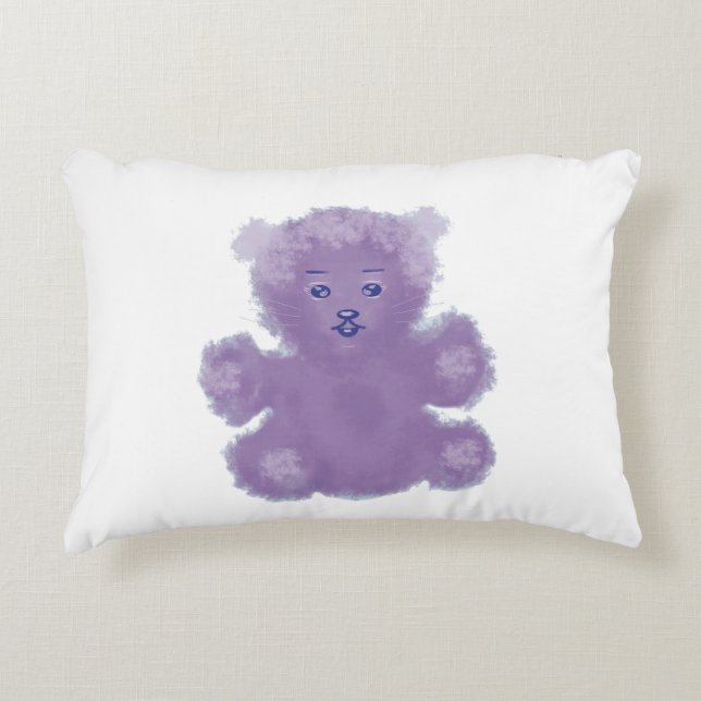 Purple bear dekokissen (Vorderseite)