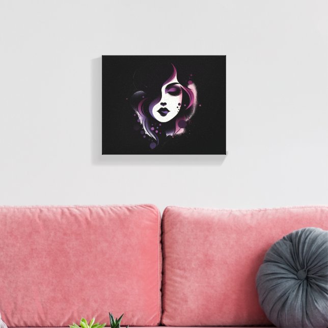 Purple Beauty Leinwanddruck (Insitu (Wohnzimmer))