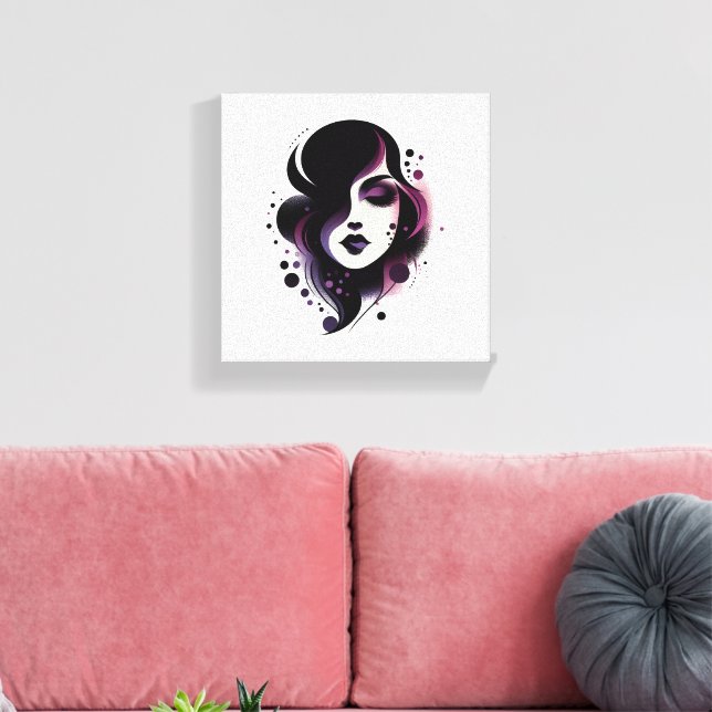 Purple Beauty Leinwanddruck (Insitu (Wohnzimmer))