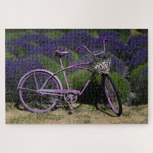 Purple Bike Lavender Fields (Horizontal)