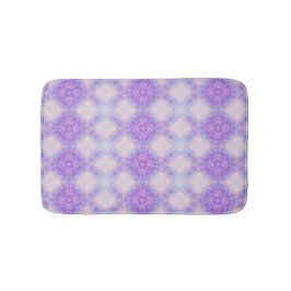 Purple Blue Blush Abstract Bohemian Kaleidoscope Badematte
