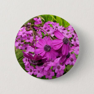 Purple Blumen aus San Francisco Button