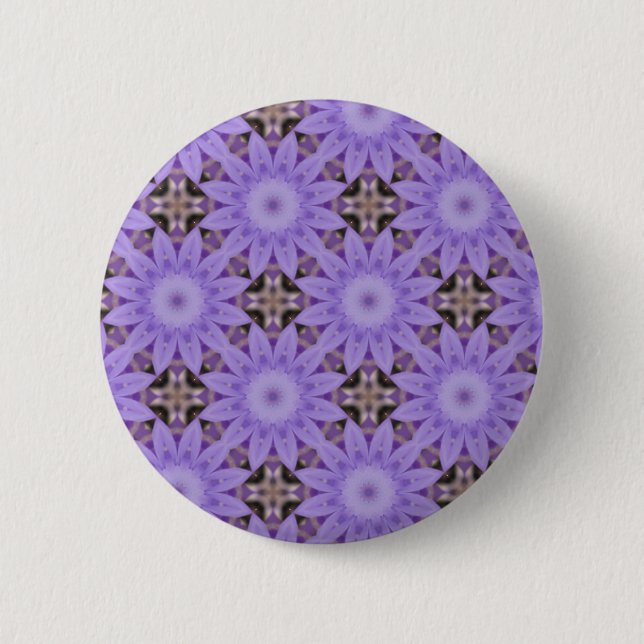 Purple Blumen Button (Vorderseite)