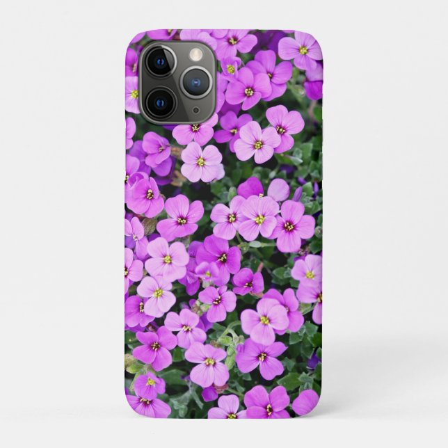 Purple Blumen Case-Mate iPhone Hülle (Rückseite)